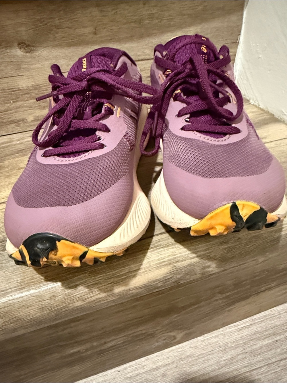 ASICS Women's Purple and Yellow Accent Athletic Shoes - Picture 6 of 7